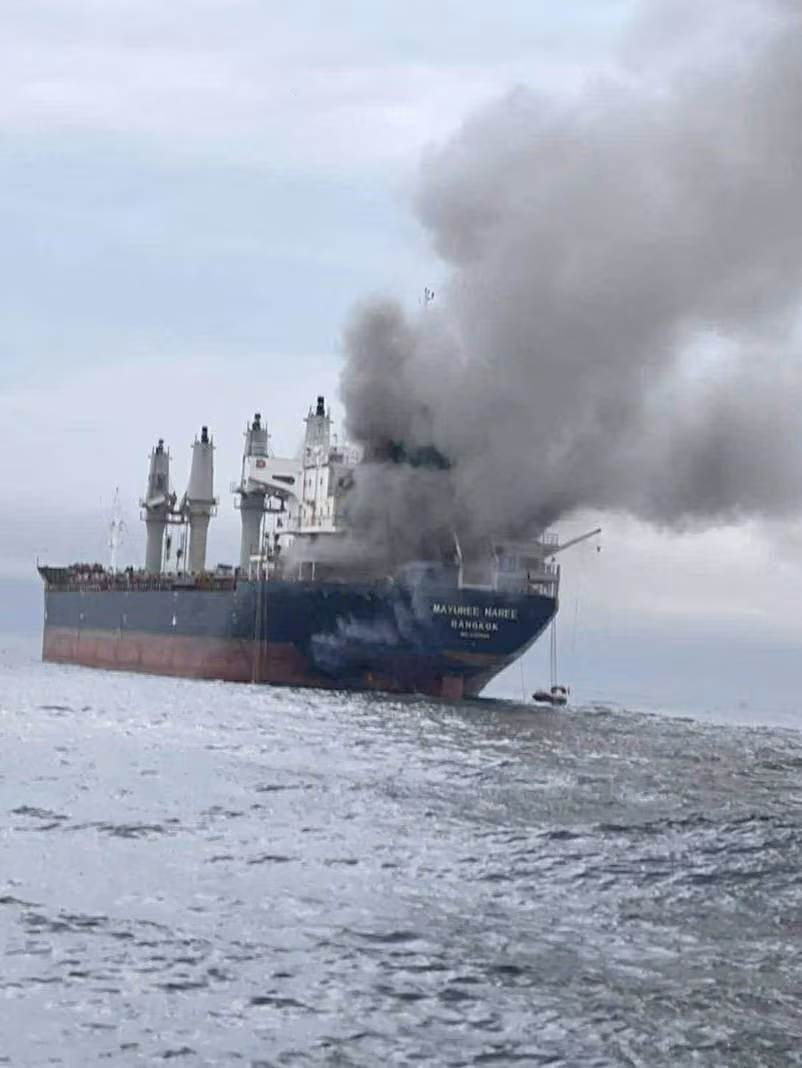 An Oil tanker struck in the Strait or Hormuz by Iran on March 11, 2026.